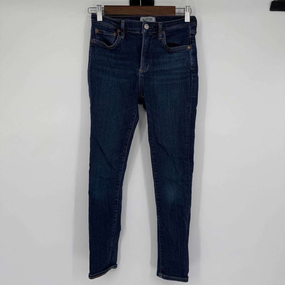 AGOLDE Sophie High Rise Dark Wash Womens‎ Skinny Jeans Size 26 Slimming